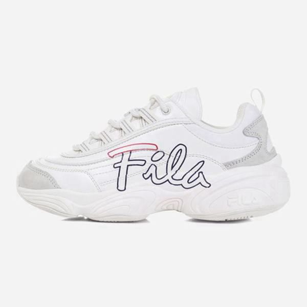 Sapatos De Estilo De Vida Fila Homem Branco - Fila Ray Run Script Outlet Portugal,JRCQ-40698